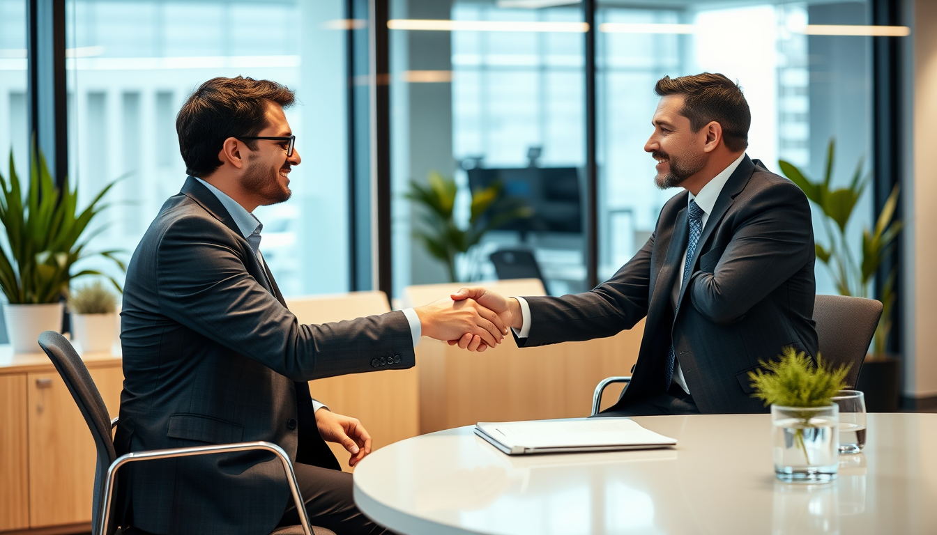 Entrevista de trabajo en una empresa española