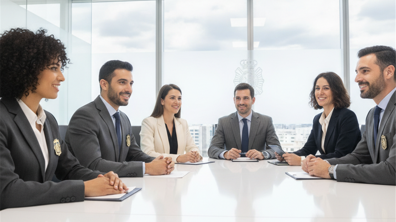 profesionales en entrevista de trabajo en España