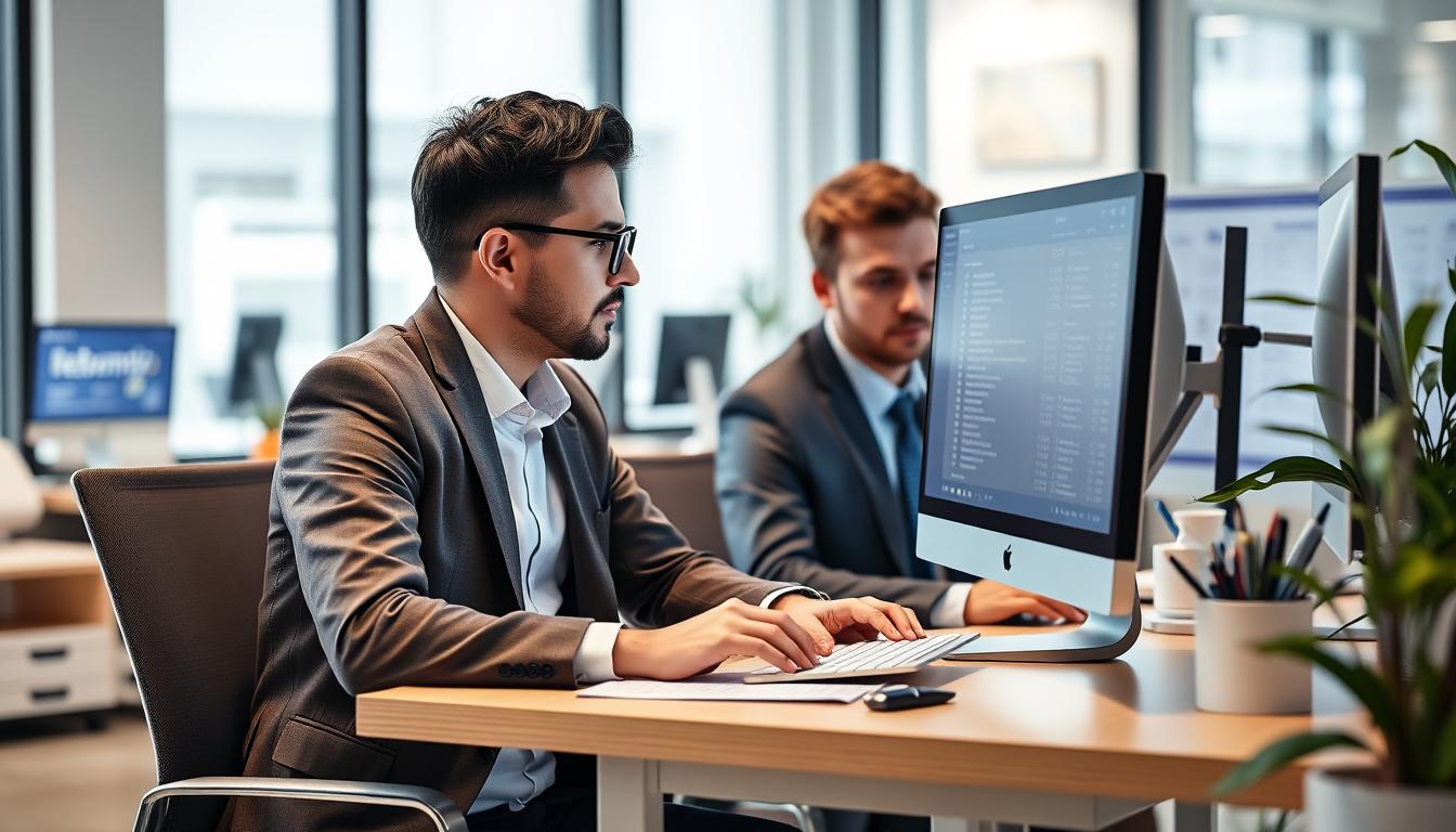Profesionales revisando ofertas de empleo en España