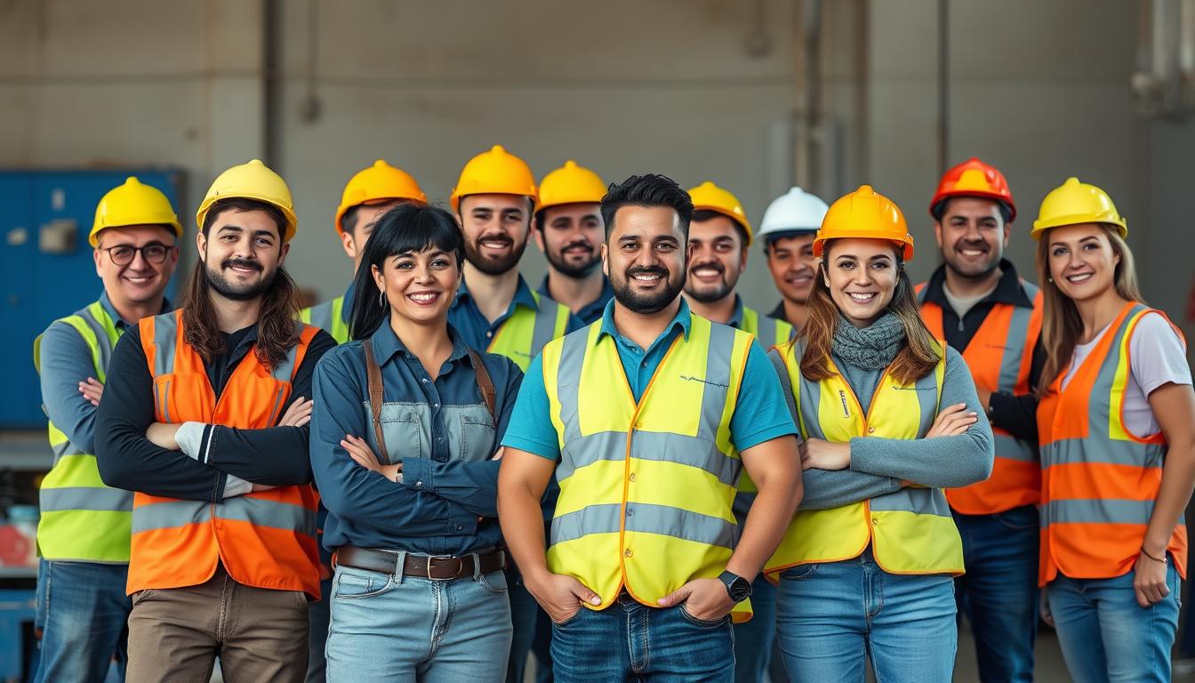 trabajadores en España listos para trabajar