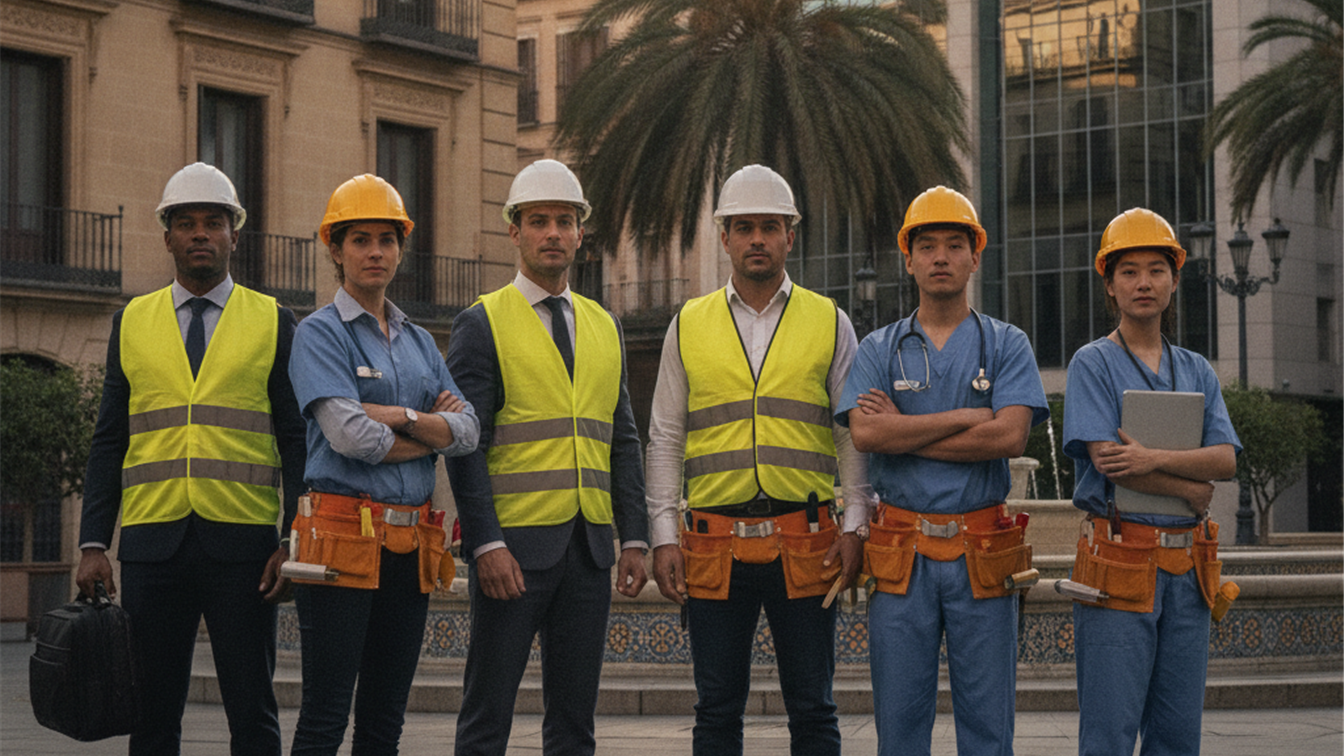 trabajadores en España buscando empleo