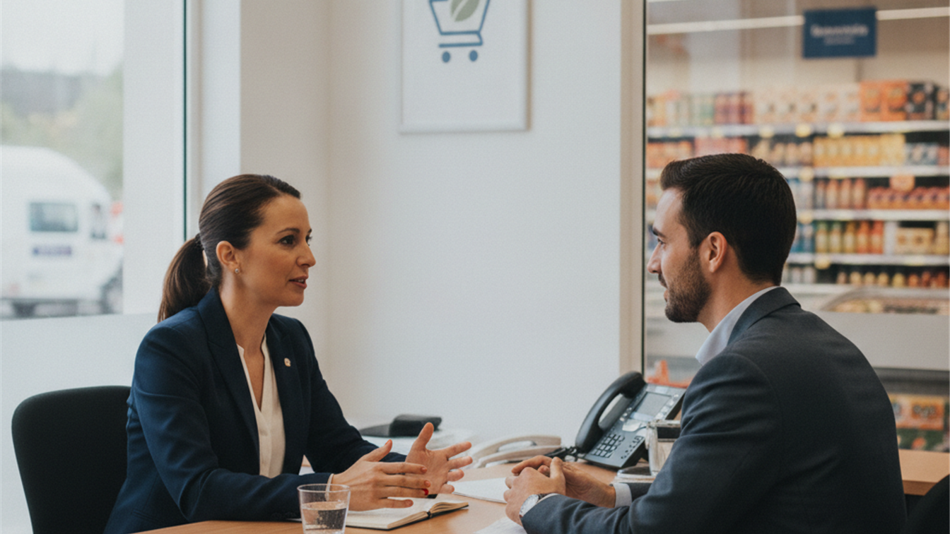 Entrevista de trabajo en tienda Carrefour España