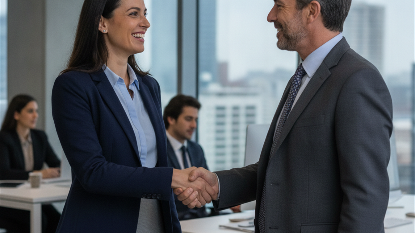persona consiguiendo empleo españa oficina