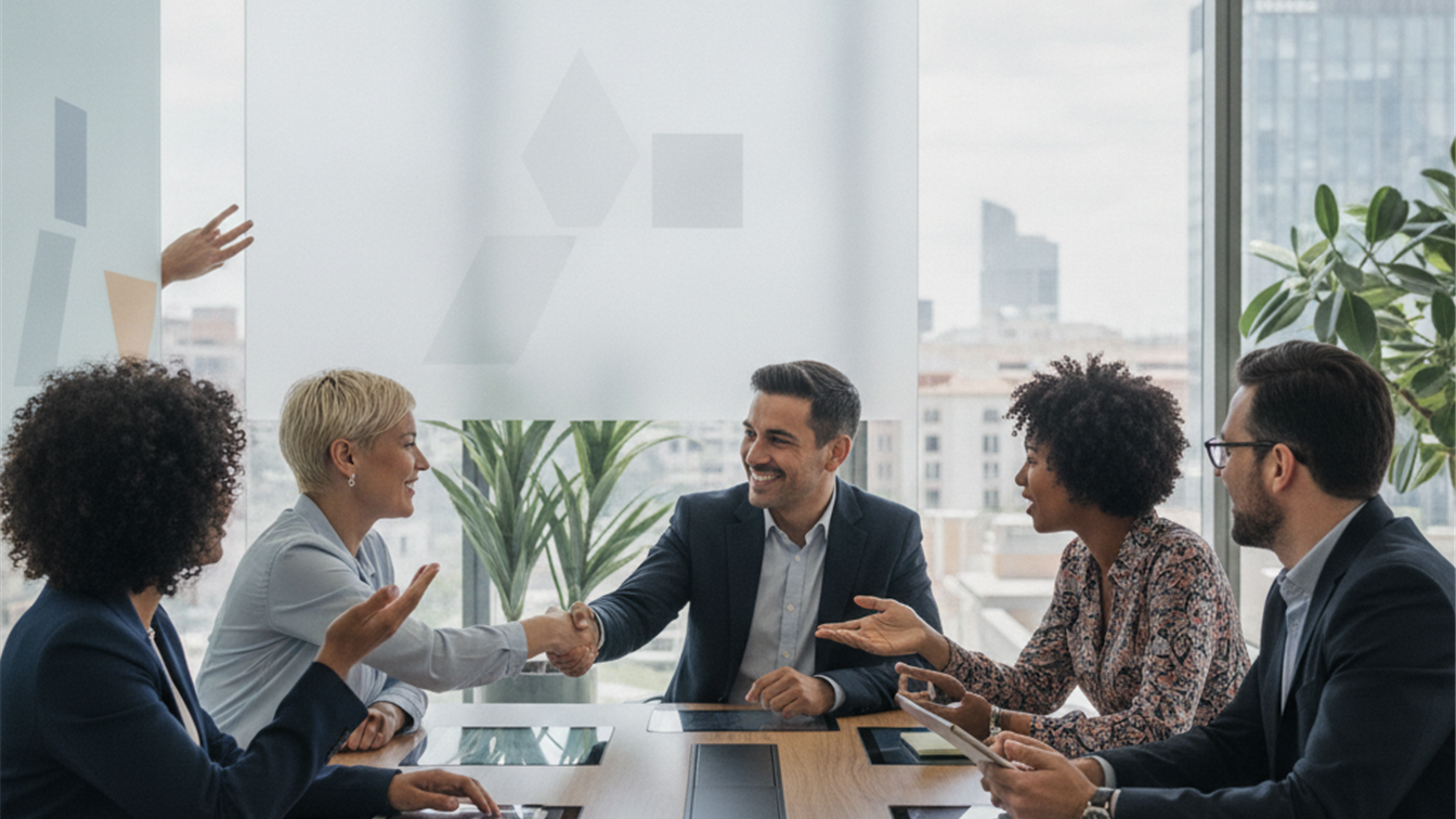 trabajadores en entrevista de equipo España