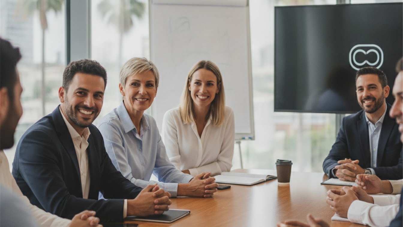 entrevista de trabajo en oficina espanola
