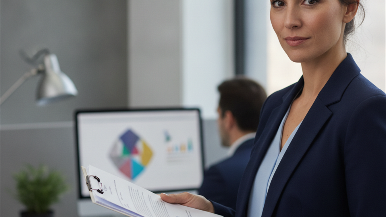 documentos de empleo en manos de una persona
