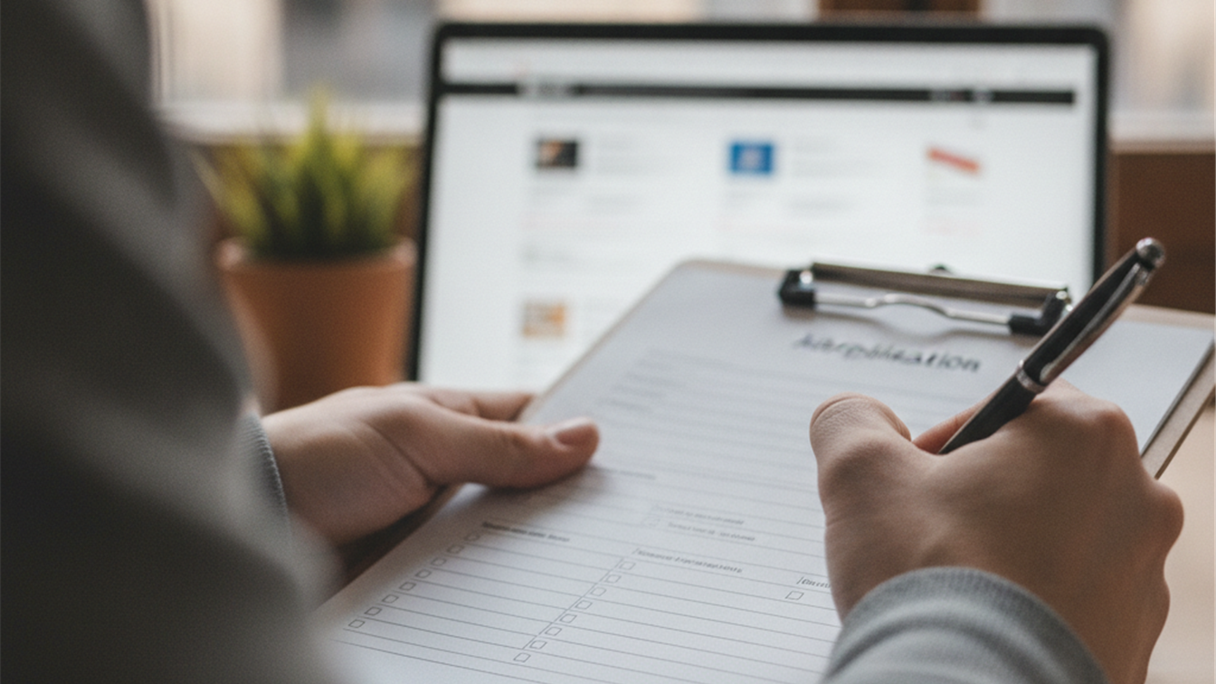 Documentos y formulario de solicitud de empleo en España