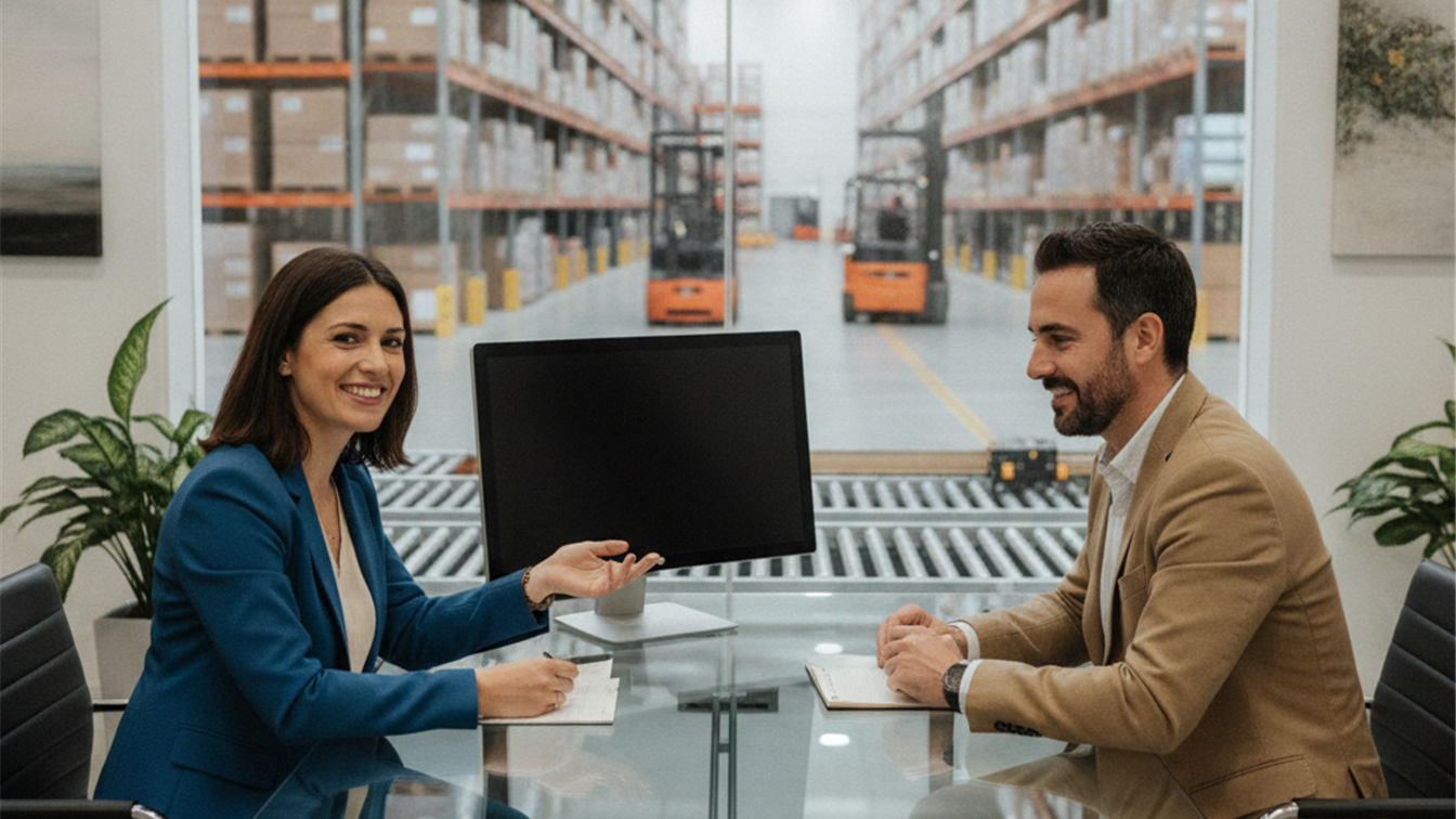 Entrevista de trabajo en empresa de logística en España