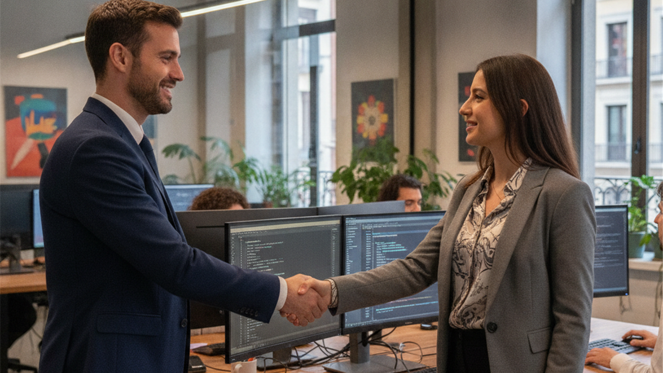 Entrevista de trabajo en empresa tecnologica espanola