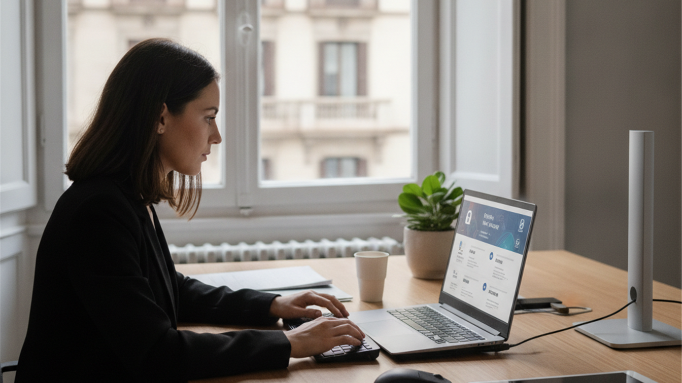 persona revisando ofertas de trabajo en Barcelona